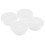 4 Pcs Basin Overflow Hole Plug 3.10X2.40X1.40CM White 1
