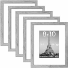 5er-Set Bilderrahmen (8x10 Zoll), geeignet für Fotos im Format 5x7 Zoll mit Passepartout oder 8x10 Zoll ohne Passepartout, Wandgalerie-Fotorahmen,