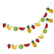 FRCOLOR2 piezas de banderines con forma de fruta, decoración temática de frutas de verano, multicolor para bodas y fiestas.