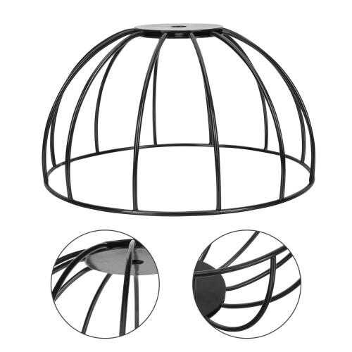 Rame abajur metal negru, pachet de 18,4x9,4 cm