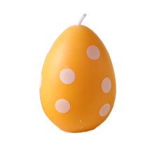 Candela profumata a forma di uovo di Pasqua con pois - Regalo decorativo per la casa, centrotavola e feste.