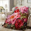 Peony Floral Flannel Blanket 150x200cm 1