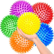 Set van 6 piepende hondenballen van 8,9 cm (3,5 inch), duurzaam kauwspeelgoed voor grote honden en honden die graag kauwen, apporteerspeelgoed met
