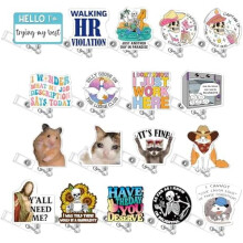 18 porta badge retrattili divertenti per infermieri