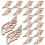 250Pièces Figurines En Bois Khaki Pour Décorations 2