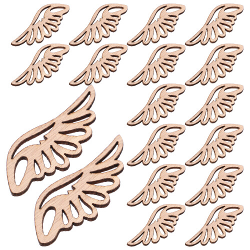 250Pièces Figurines En Bois Khaki Pour Décorations 1