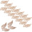 250Pièces Figurines En Bois Khaki Pour Décorations 3