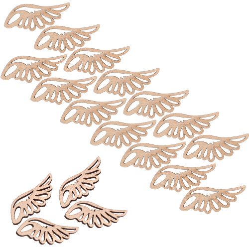 250Pièces Figurines En Bois Khaki Pour Décorations 2