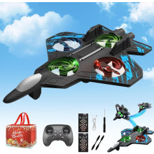 Drón Scaird RC Skyriders – Casadh 360, Soilse LED, Trodaire Cleas 2.4GHz, Gorm, 2 Cheallraí (Ag luí le Skyriders)