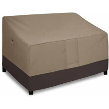 Husă impermeabilă pentru canapea de exterior, rezistentă, pentru canapea de terasă cu 2 locuri și orificiu de aerisire (193x101x84cm, culoare