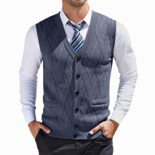 Men's Christmas Sweater Vest – Stylish Knitwear for All Seasons, Layering, Casual & Formal Wear, Comfortable Fit, Durable Material