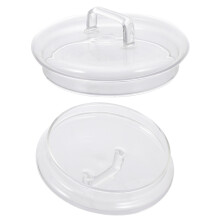 Lot de 4 couvercles transparents en verre pour bocaux de conservation, couvercles de rechange pour bocaux de conserve, bonbons, café et boissons.