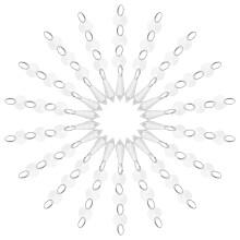 20 pendentifs décoratifs en cristal acrylique