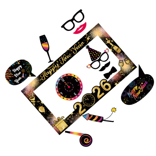 4Sets Robustes Neujahrs Party Set Mit Brillen Und 1