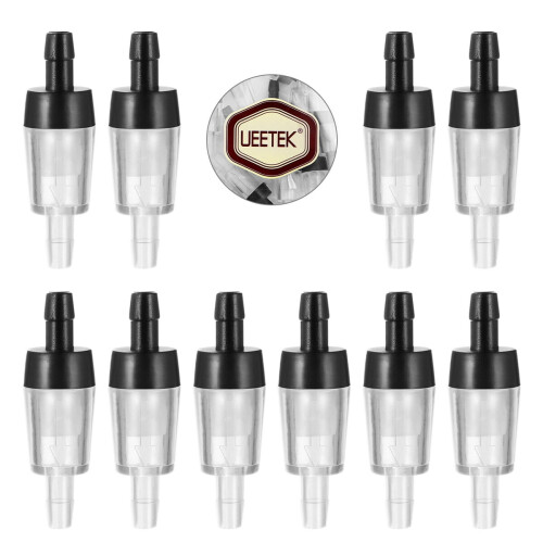 Aquarium Valve One Way Non-return Check Valves Black