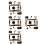 4Sets Robustes Neujahrs Party Set Mit Brillen Und 9