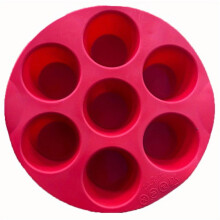 7-Cavity Silicone Egg Bite Mold, Non-Stick, Dishwasher Safe, BPA-Free, Compatible with Air Fryer, Oven & Instant Pot