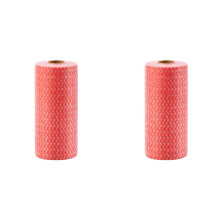 2 Rolls Disposable Cleaning Cloths, 100 Count, Quick-Dry Kitchen & Multi-Purpose Wipes – Compatible with All Surfaces