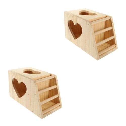 2Pièces En Bois Beige Pour Avec Support Aire De Jeu 1