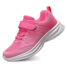 Baskets d'été pour fille, imprimées, à lacets, en maille respirante, fermeture velcro, pour les 7-15 ans, au design moderne et facile à nettoyer.