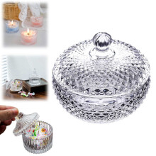 Glass Candy Jar with Lid - Pumpkin Design, Airtight & Transparent, for Halloween Decor, Snacks, Cookies, Spices Storage