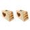 2Pièces En Bois Beige Pour Avec Support Aire De Jeu 5