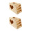 2Pièces En Bois Beige Pour Avec Support Aire De Jeu 8