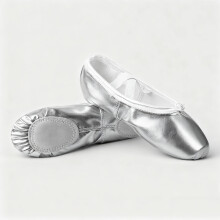 Soft-soled dance shoes with adjustable drawstring straps, shiny paw design—lightweight & flexible for practice, class & performance. Compatible with
