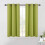 Cortinas blackout verde-claro com ilhós prateados, 86 x 152 cm (34 x 60 polegadas). 1