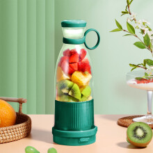Portable USB Rechargeable Handheld Blender with 6 Blades, Compatible with Shakes, Juices, Sports & Travel