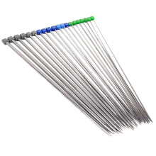 10 Pairs of 36cm Long Stainless Steel Straight Single Pointed Knitting Needles Crochet Hooks - 2.0mm to 7.0mm (Silver)
