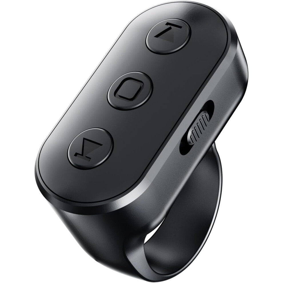 Scrolling Ring Remote For Tiktok/Youtube/Ig Shorts – Wireless Fingertip Scroller, Page Turner, Clicker For Kindle App, Iphone, Ipad, Android 9175034724794