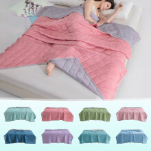 Soft Polyester Bed Quilt for Twin/Single, Cooling Summer Blanket for Spring-Autumn – Compatible with Twin Beds