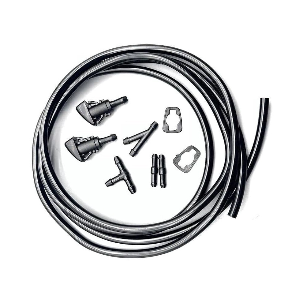 Front Windshield Washer Nozzle Assembly Replacement For Honda Pilot 2009-2015 76810-Sza-A01za Black 9338982269513