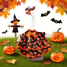Adorables déguisements d'Halloween pour oie de porche, parfaits pour décorer votre jardin et vos fêtes – Compatibles avec les oies de porche