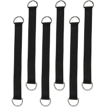 Heavy-duty tree swing rope set black 6 pcs