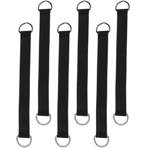 Heavy-duty tree swing rope set black 6 pcs