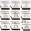 30 Regnbueformede Makeuptasker i Lærred 1