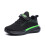Boys Mesh Sneakers Green Soft Sole Hook & Loop Strap 1