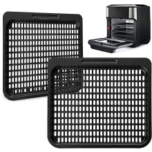 Kookplaat voor de Instant Vortex Plus 10Qt airfryer, 2 stuks voedselveilige antiaanbaklaag vervangende roosters, grillplaat en crisperplaat,