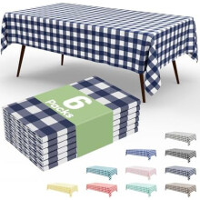 Τραπεζομάντηλα μιας χρήσης σε μπλε χρώμα Gingham, συσκευασία των 3 τεμαχίων