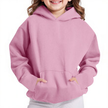 QLEICOM Unisex Kinder-Fleece-Hoodie in Übergröße mit Tasche, warmes Freizeit-Sweatshirt für Kinder von 4-13 Jahren