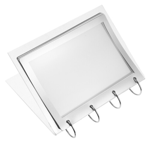 2Pièces Porte-Affiche Transparent Stable Pour Café 2