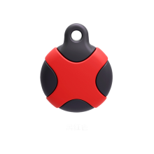 AirTag-Halter mit Karabiner, wasserdicht, stoßfest Red