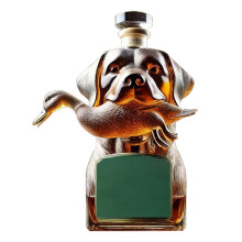 Decanter da whisky a forma di bassotto per uomo