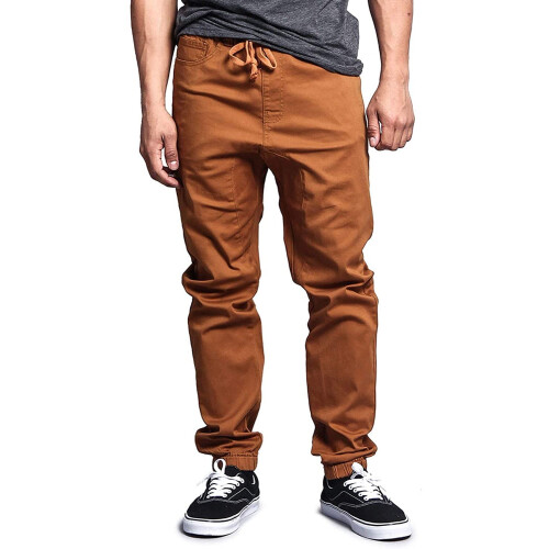 Men's drop crotch stretch jogger pants twill 5X