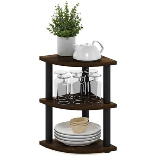 Λεπτή βιβλιοθήκη 4 επιπέδων, FSC Wood, 23,6"Π x 11,6"Β