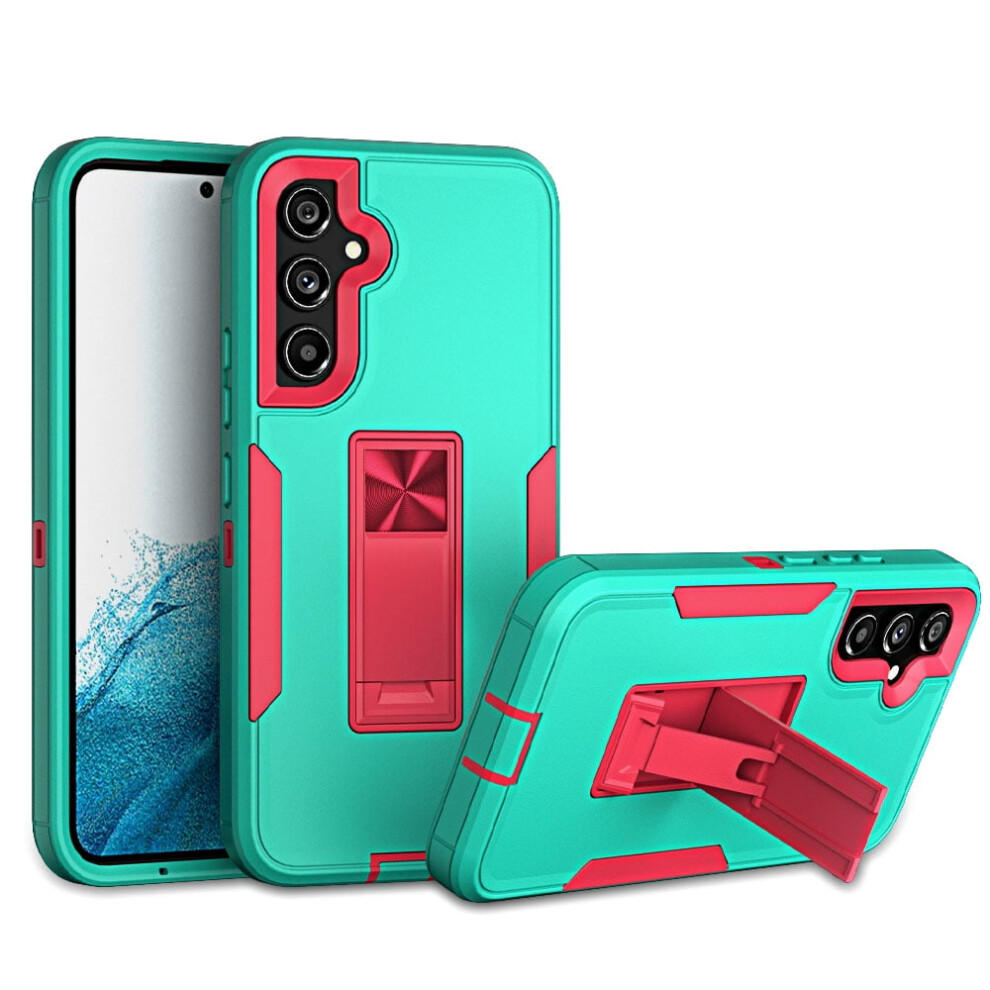 Xhy Compatible With Samsung Galaxy A54 5G Rugged Magnetic Case With Kickstand Â Green & Rose Red Green,Red 9159805710957