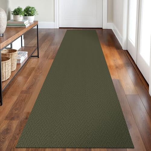 Πλεκτό χαλί Runner 2ft x 5ft, μείγμα βαμβακιού, πλενόμενο