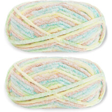 2x100g Velvet Fuzzy Yarn for Crochet & Knitting – Plush, Chunky, Lustrous Chenille Blanket Yarn